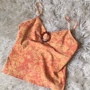 Peach and orange tank with tortoise clasp :-)